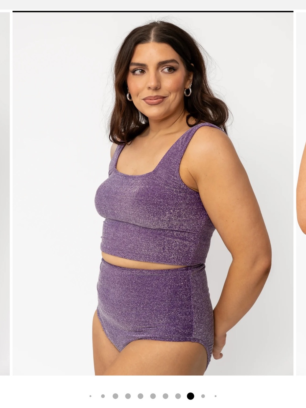 Coral Reef Swim (now Manava Swim) Purple Shimmer Two-Piece Swimsuit - Picture 2 of 6